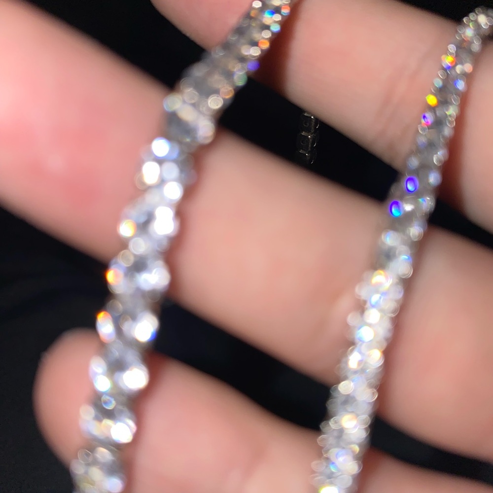 8ct White Gold plated Tennis Bracelet